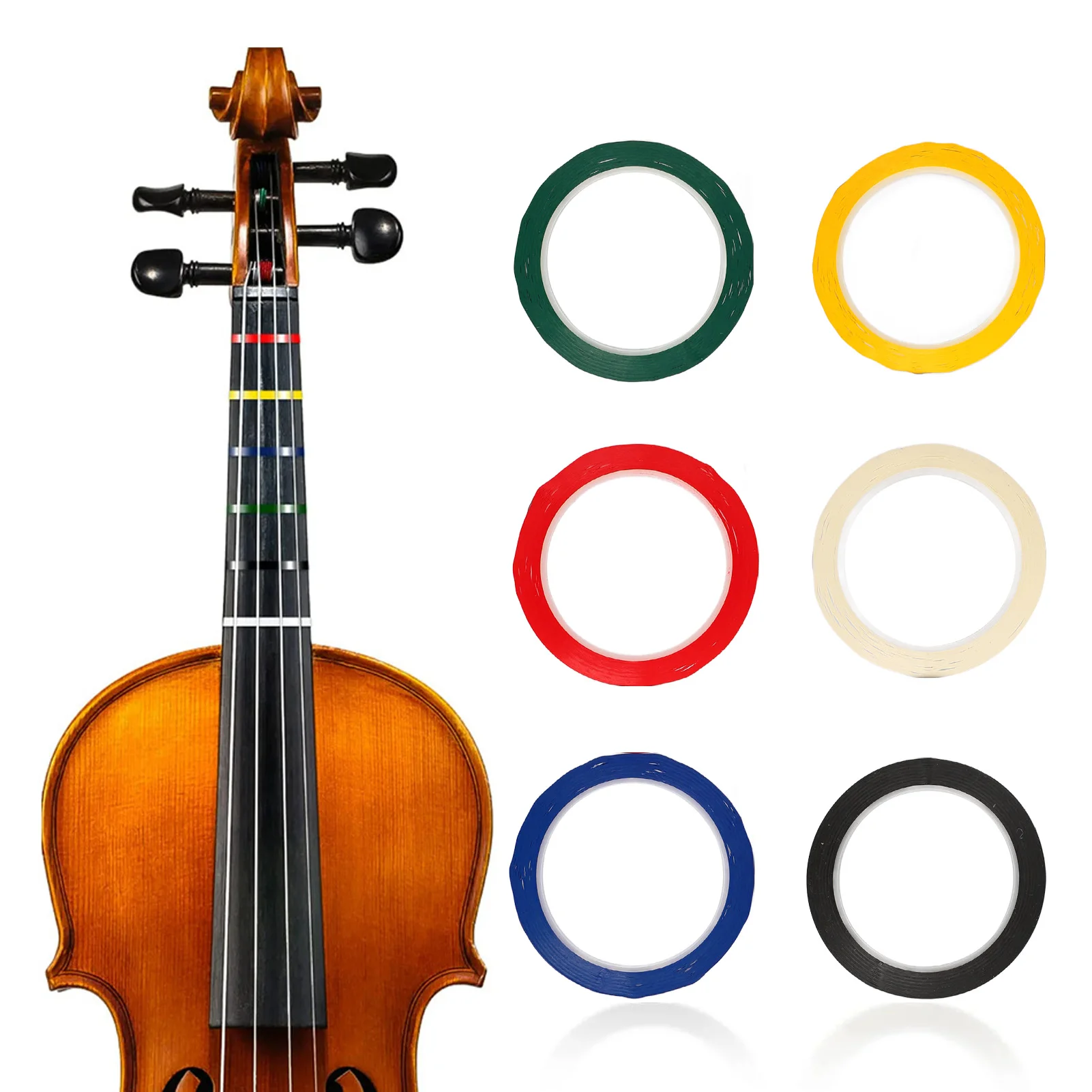 

Violin Fingering Tape Fretboard Sticker PVC Clear Marking Position Marker For Playing