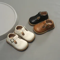 Baby First Walkers Shoes Spring Autumn Girls Casual Shoes Kids Retro Style Children Soft Soled Anti Slip Infant Toddler Shoes