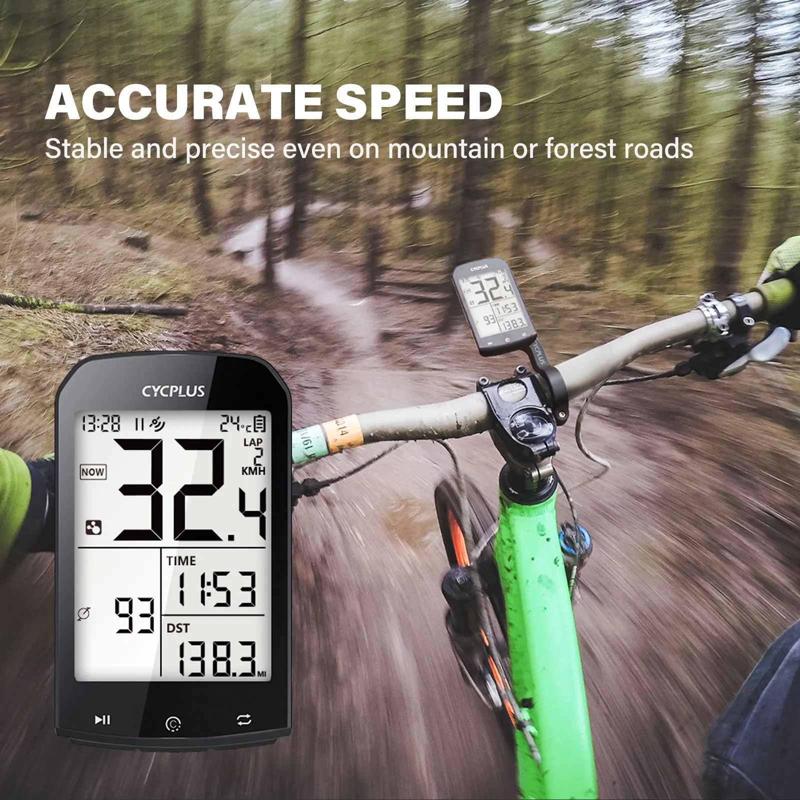 CYCPLUS M1 Bicycle Computer GPS Wireless Odometer Mountain Bike Road  Cyclocomputer Speedometer Cycling Cadence Heart Rate Sensor