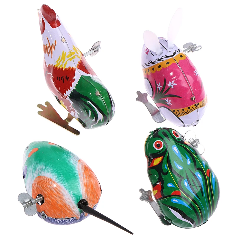 Classic Tin Clockwork Jumping Frog Toy Children's Vintage Education Baby Wind Up Toy wind up toy,clockwork toy chick