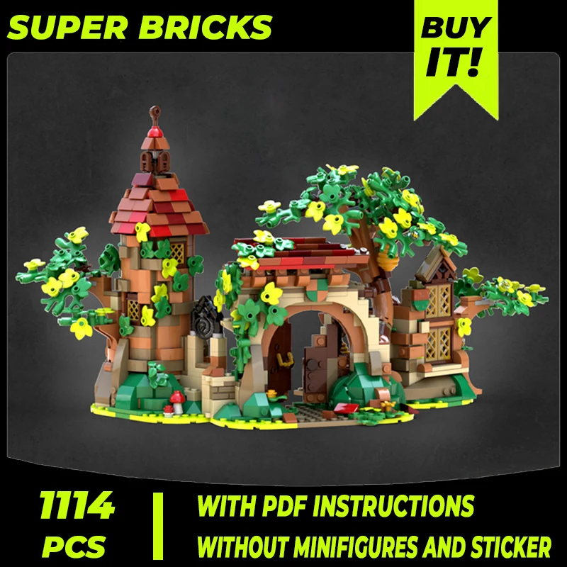 

Medieval Castle Model Moc Building Bricks Ruins In The Forest Technology Modular Blocks Gifts Christmas Toys DIY Sets Assembly