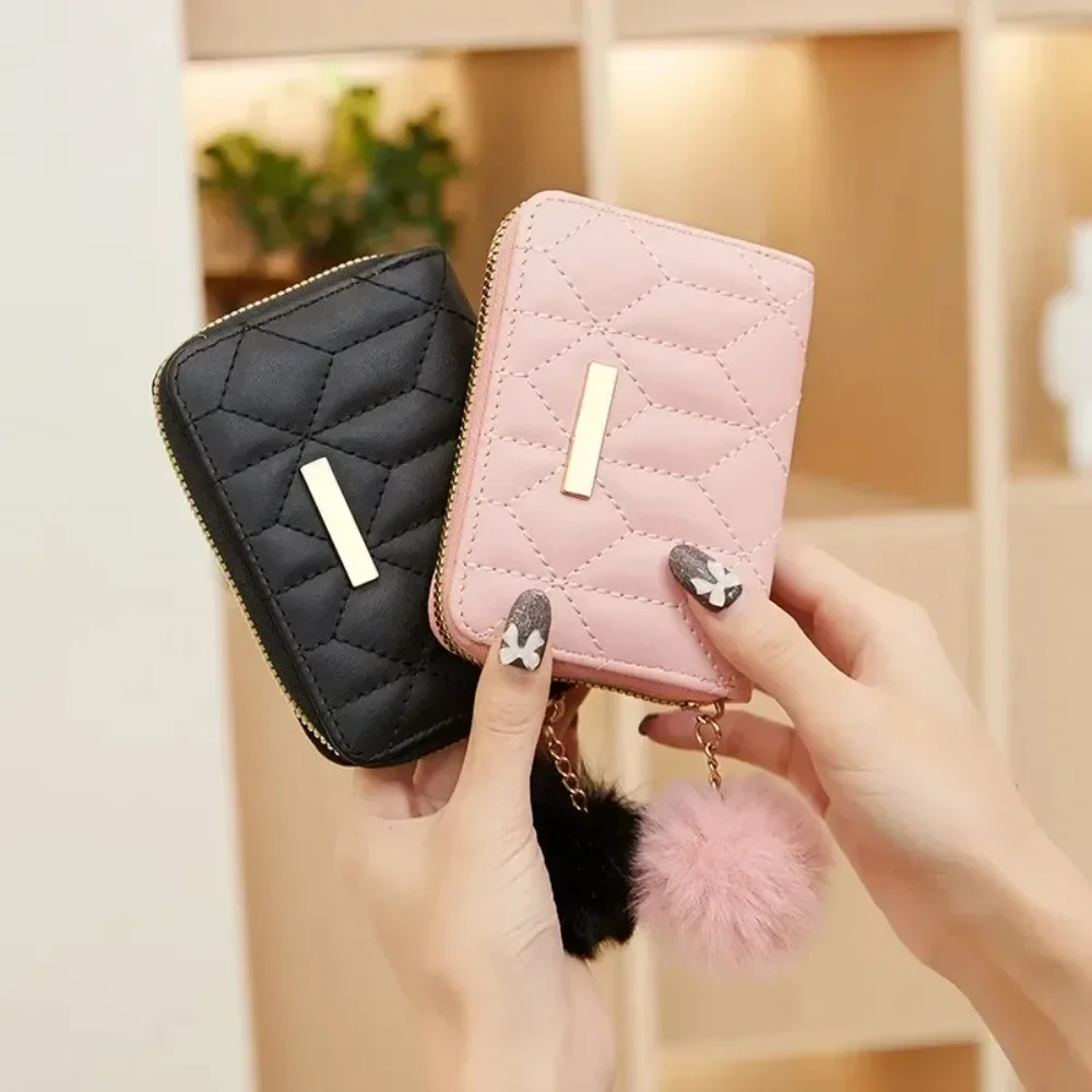 Wallet Purses for Women Card & ID Holders Simple Fashion Plush Bag Personalized Plush Ball Zero Wallet Bolso De Mujer