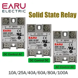 Rele de estado solido 40A relay SSR 40DA Relevador 220v