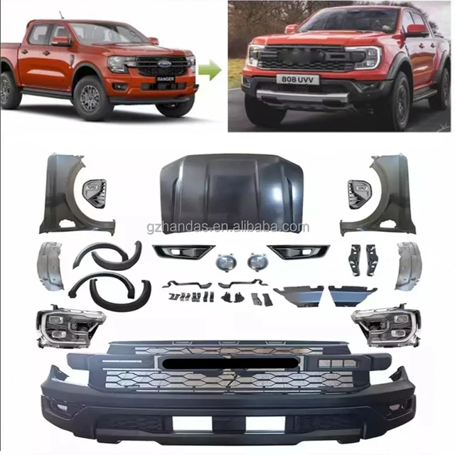 Handas Fabrik Liefern Neue stil Auto auto Exterior Zubehör Auto Voller  Körper Kit bodykit Für Ford Ranger T9 Upgrade Raptor - AliExpress