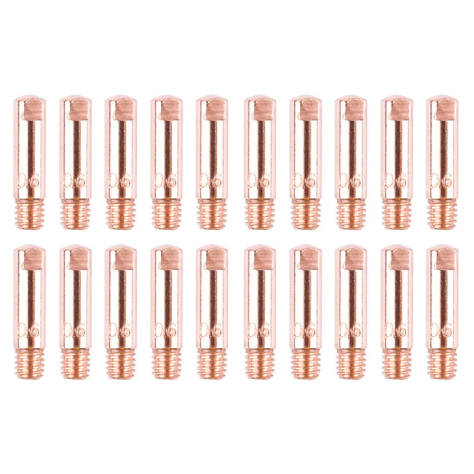 

20pcs MB15 15AK Contact Tip Welding Nozzles M6 Thread Welding Torch Power Nozzle 0.6mm-1.2mm For MB15AK MIG Welding Torch