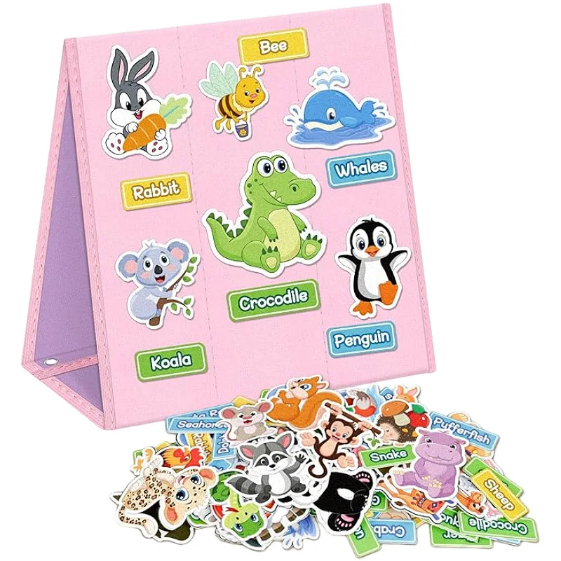 Storytelling Felt Board Montessori Didactic Material DIY Story Creative Activities Animal Cognition Kindergarten Education Tool 6