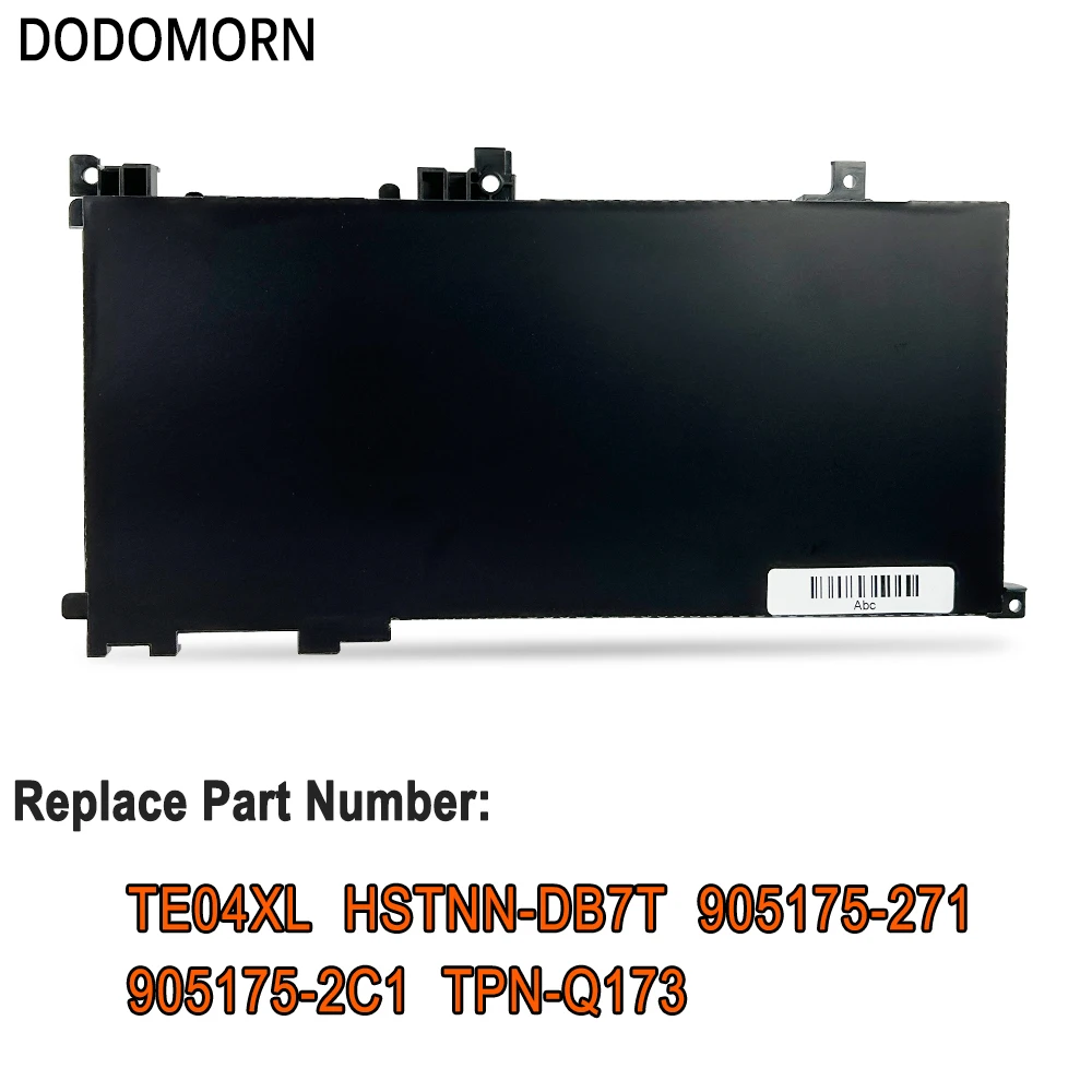 DODOMORN TE04XL Laptop Battery For HP OMEN 15-AX200 15-AX218TX 15-AX210TX 15-AX235NF 15-AX202N 15-BC200 HSTNN-DB7T 905277-855 for laptop battery
