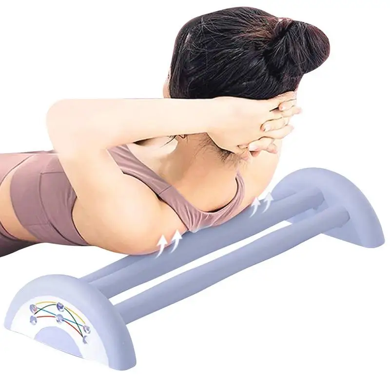 

Back Stretching Device Slip Proof Semi-Circular Back Stretcher Non Slip Yoga Back Massager Fitness Supplies For Women Men Leg