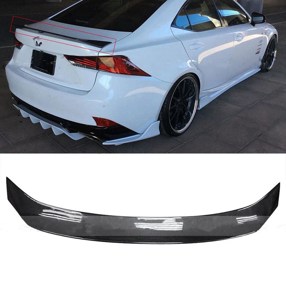 

Для Lexus IS IS200t IS250 IS300 IS350 2014-2020 AR Style задний спойлер крышка багажника автомобиля Decklid разделитель обшивки Lip