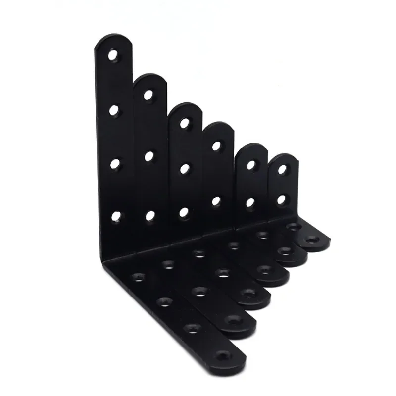 90 Degree Right Angle Fixed Iron Sheet with Holes Wooden Board Splicing Triangular Bracket Angle Iron Fixing Piece 1 Piece stainless steel angle bracket,furniture hardware,angle bracket,angled furniture hardware,angle connector