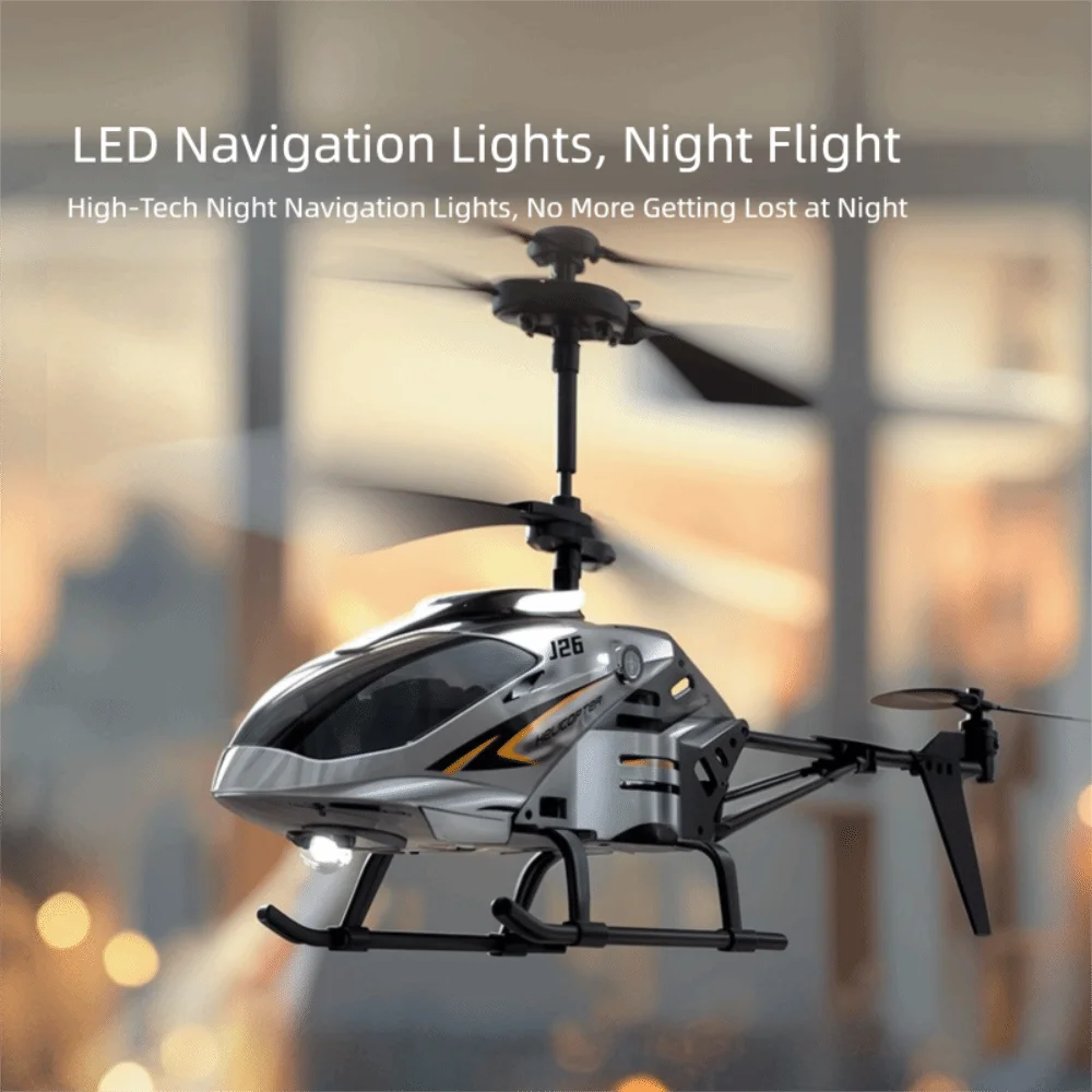 Metal Alloy RC Helicopters Silver Red Pink 3.5 Channels Flying Helicopter Toy Rechargeable USB Charging Mini