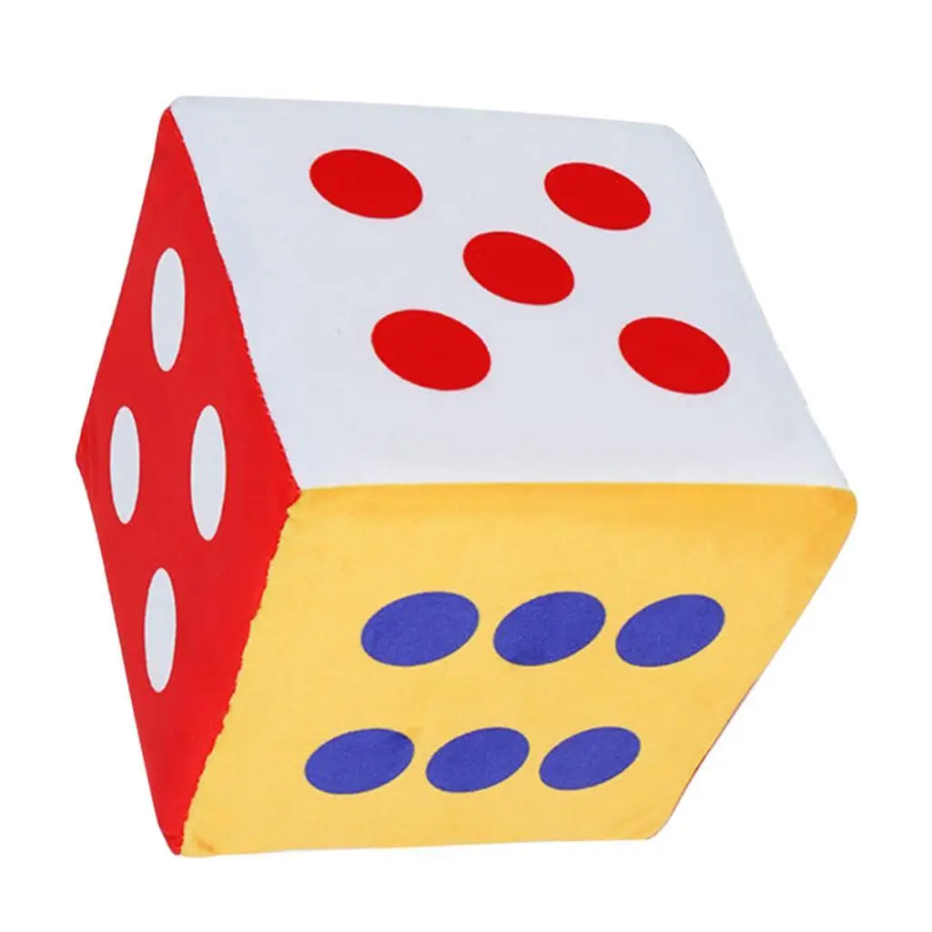 Soft Jumbo Foam Dice Dot/Number 15cm 6inch Early Educational Accessory Toy