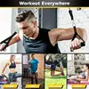 11pcs TPE Resistance Band Set Fitness Band Pull Rope Elastic Training Band With Door Anchor Handles Carry Bag Legs Ankle Straps 4