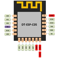 WiFi Module ESP32-C3-C05 Serial Wi-Fi & Bluetooth Two-in-One Module ESP32-C3 Chip Cost-effective Module 2
