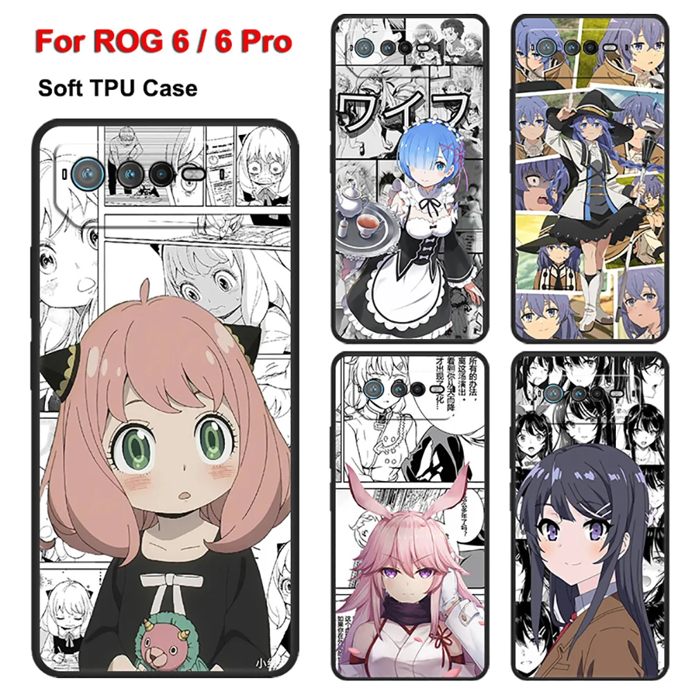 Rog6Pro Custodia Anti-Goccia Per Asus Rog Phone 6 Pro 5G Custodia Morbida In Silicone Per Asus Rog 6 Capa Per Asus Rog 6 Pro Rog6 Budelli