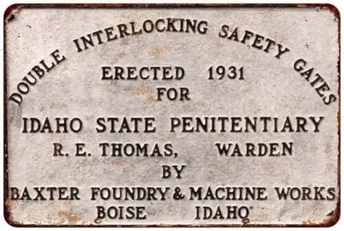 Репродукция винтажного внешнего вида в стиле государственного пенциента Айдахо 1931, металлический знак 8x12