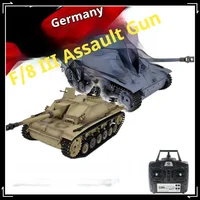 Henlong Germany Iii F-8 Remote Control Electric Tank Simulation Smoking Military Model Toy Yellow Model Tank Kids Outdoor Toys 1