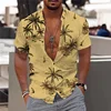 2023 Coconut Tree Shirts For Men 3d Printed Men's Hawaiian Shirt Beach 3xl Short Sleeve Man Blouse Shirts Fashion Tops Shirt 5