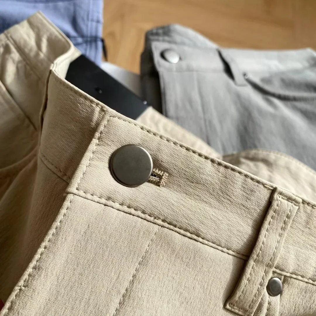 Lemon Autumn Winterr Men Trousers Classic Four-sided Springing Sweatpants Business Casual Tracksuit Pants for Men With Pockets