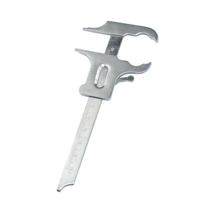 Pied à Coulisse Dentaire En Acier Inoxydable - Instrument De Précision Pour Mesures Cliniques (0-10 Mm)