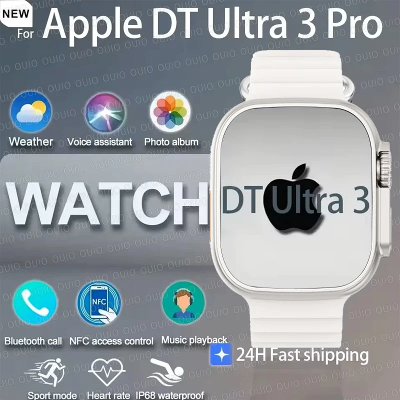 2025 New For Apple Watch Smart Watch Men 32G Memory MP4 Music Video 3D Bluetooth Call Smart Watches For HUAWEI IOS TWS Earphones 1