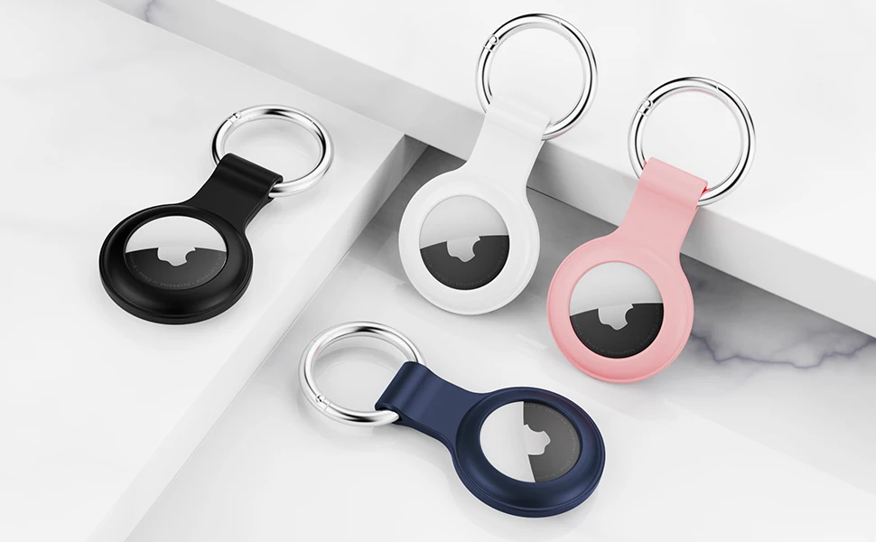 para apple tags de ar caso silicone capa protetora tag de ar chave caso titular airtags capas gps finders acessórios