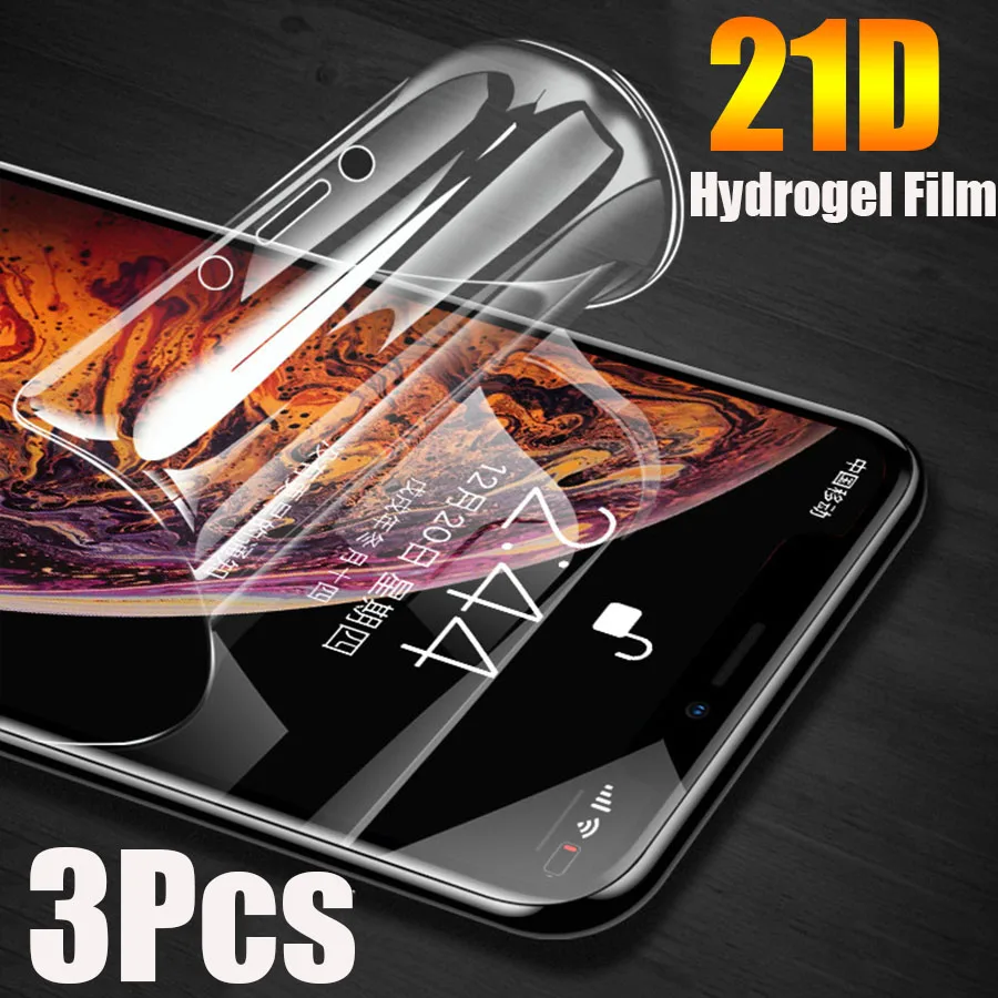 21D Silicone Hydrogel Film For Google Pixel 6 Pro 5a 4a 5 4 XL 3XL 3a 2XL 2 4xl Full Screen Protector No Glass | Мобильные телефоны