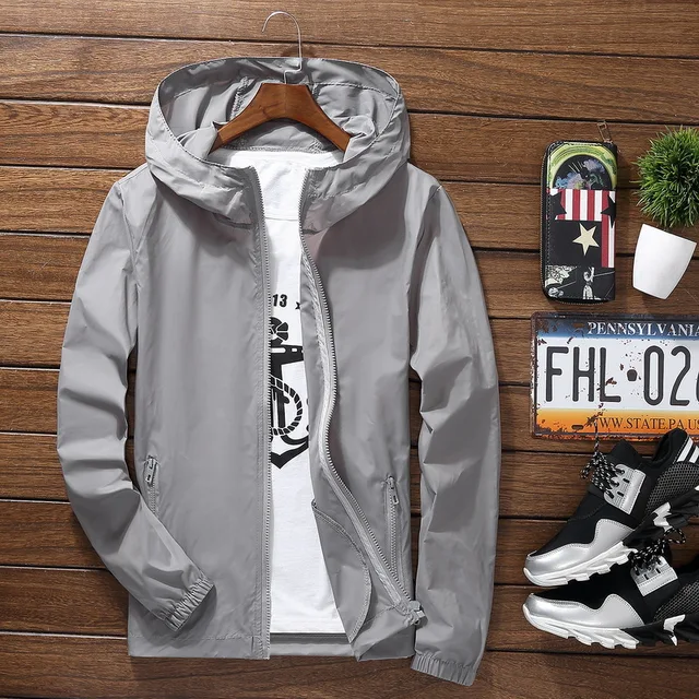 Windbreaker Hooded Coat Jacket 5