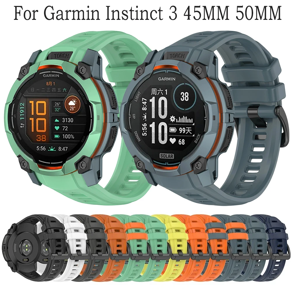 Durable Silicone Smart Watch Band Bracelet - 22mm/26mm Strap Accessory