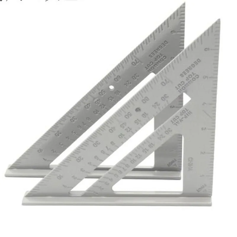 Sliver Measurement Tool Triangle Square Ruler Aluminum Alloy Speed Protractor Miter Carpenter Tri-square Line Scriber Saw Guide stainless steel ruler triangle ruler ruler set drawing ruler straight ruler folding ruler metal ruler plastic ruler quilting ruler rotatable ruler