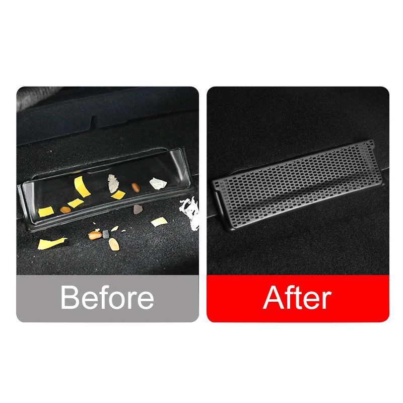 For Tesla Model Y Air Vent Anti-Blocking Dust Cover Anti-blocking Dust Cover Net Car Air Outlet Covers Under Seat