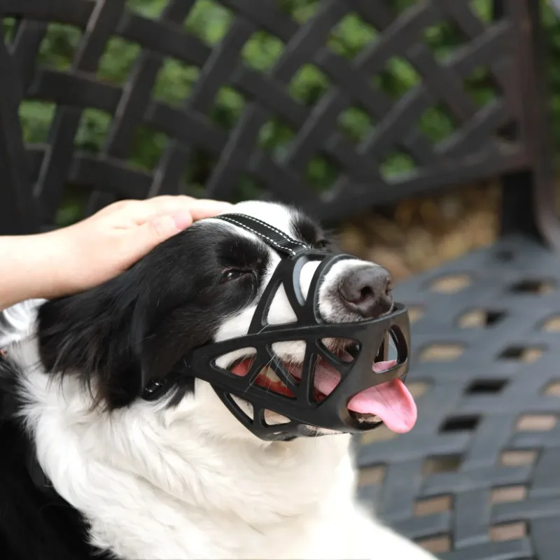 Dog Muzzle for Large Medium Small Dogs Pet Basket Adjustable for Grooming Drinkable Sturdy Cage dog muzzle