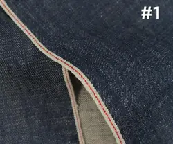 13 Oz Jeans Right Twill Dry Selvage Denim Fabric Horizontal Vertical Slubby Selvedge Denim Jeans Cloth Material SuppliersW287525