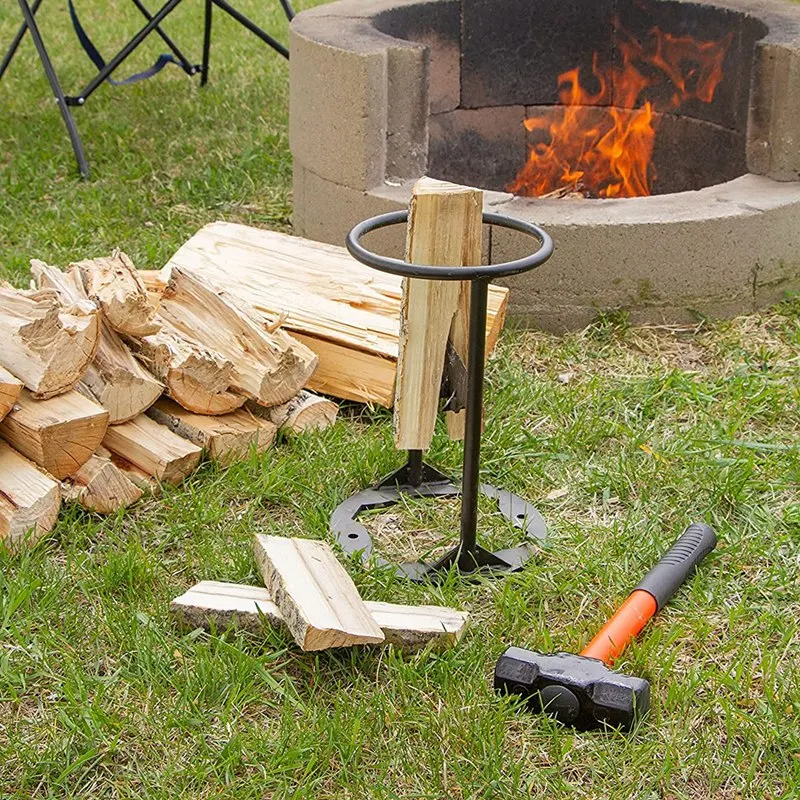 1 PCS For NEW Firewood Distributor Wedge Hatchet Handmade Cast Iron Kindling  Firewood Splitter | AliExpress