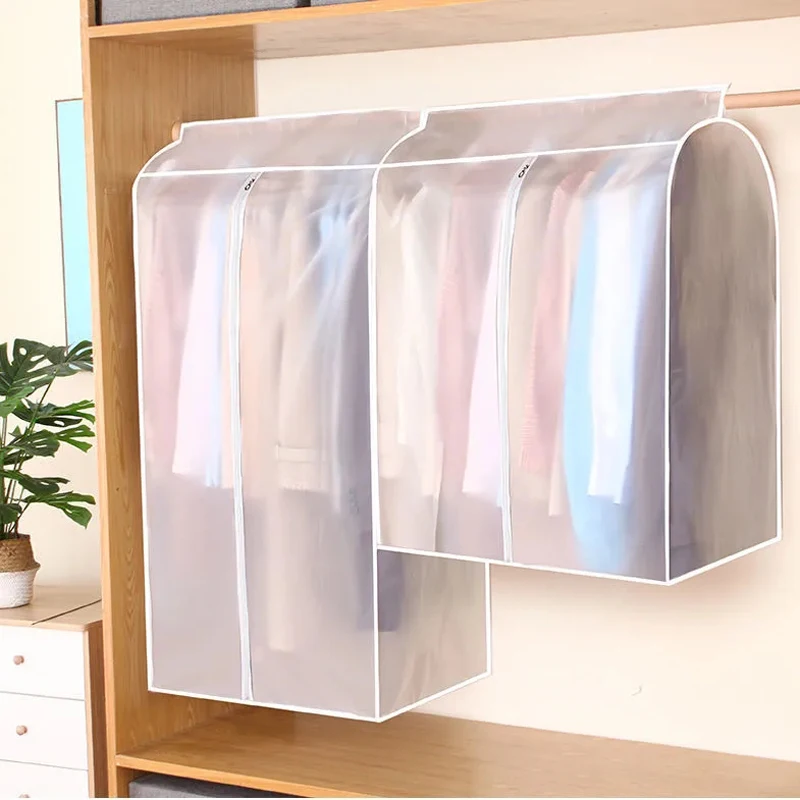 

Утолщенный прозрачный стерео пылезащитный чехол из этиленвинилацетата, полностью закрытый чехол, домашнее пальто, пуховая куртка, сумка для хранения