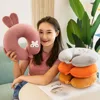 Adult Children Travel Pillow Soft Short Plush Cartoon U-shaped Pillow Portable Outdoor Nap Flight Neck Pillow Nursing Cushion 2