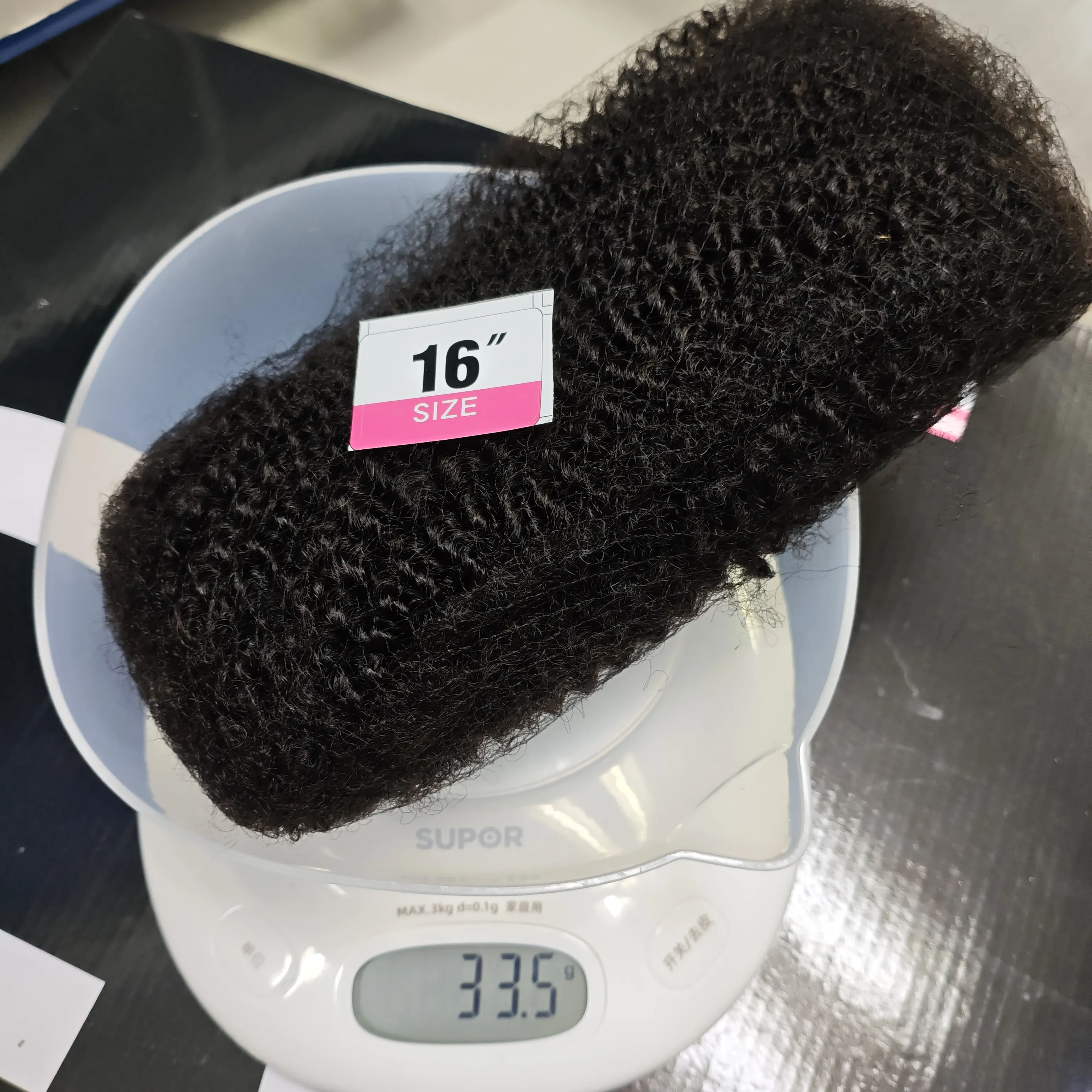 Afro Kinky Bulk 4C Human Hair 14-18Inch 50g/30g pack 100% Natural Black Hair for Micro Locs Extension Crochet Braiding Hair 3
