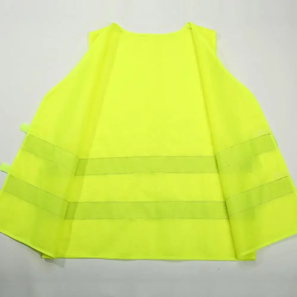 Car Reflective Clothing Safety Traffic Safety Vest Yellow Visibility Outdoor For Running Cycling Sports Vest