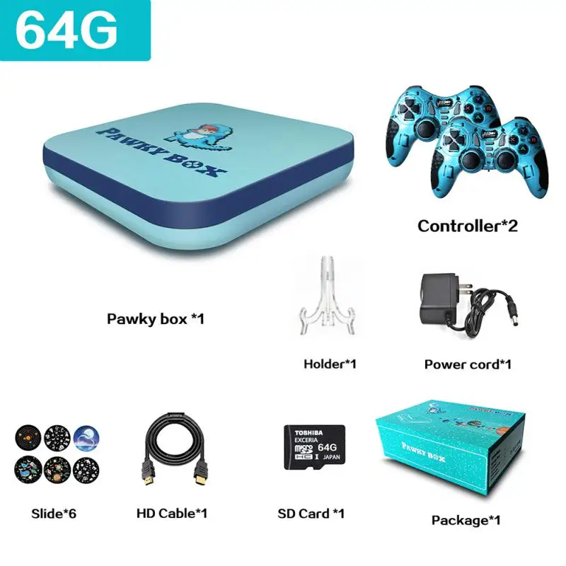 Video Game Console 4K Wifi Handheld Game Player With 50000+ Classic Free Game Retro Game Controller Support TV Output Kid Gift 