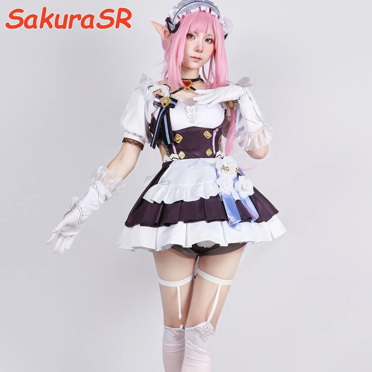 

Game Honkai Impact 3rd Elysia Cosplay Costume Role Play Comic Con Dress Hallowmas Party Wigs Animation Prop