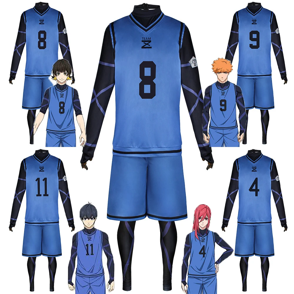 Blue Lock Isagi Yoichi Chigiri Hyoma Bachira Meguru Soccer Uniform Cosplay Costume