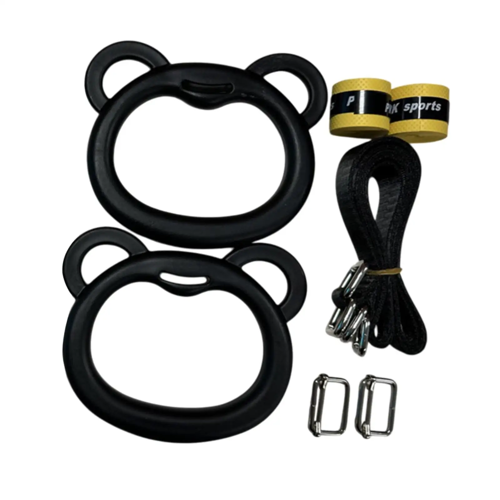 Gymnastics Rings Lightweight Bar Attachment Easy Installation Pull up Rings