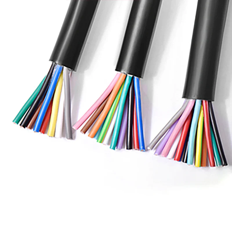 Cavo Flessibile Per Traino TRVV - 2/3/4/5 Conduttori, Da 0.2 A 1.5 Mm², Rame, Guaina Nera