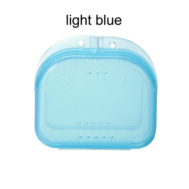 Fake Teeth Orthodontic Case Dental Retainer Mouth Guard Denture Storage Box Plastic Oral Hygiene Supplies Organizer