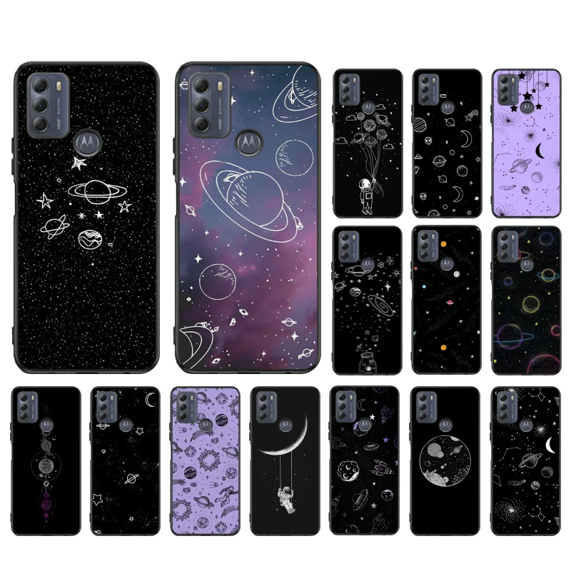 

Space Planet Moon Astronaut Phone Case For Moto G84 G22 G32 G42 G52 G62 G53 G72 G60 G60S G100 G10 G20 G30 G13 G50 G 5G G Pure