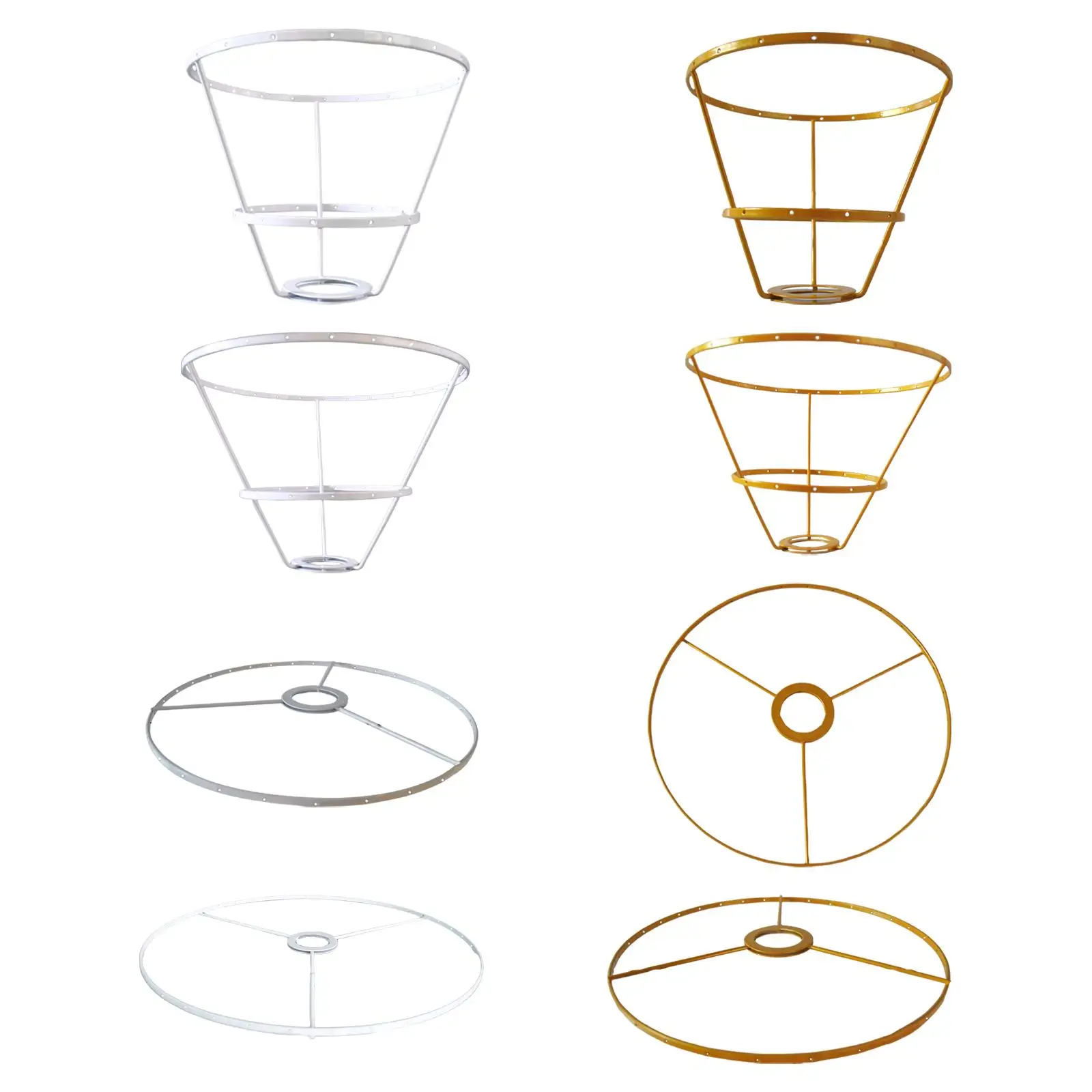 Lamp Shade Frame Ring Desktop Light Stand Lightweight For Bedroom Restaurant Par