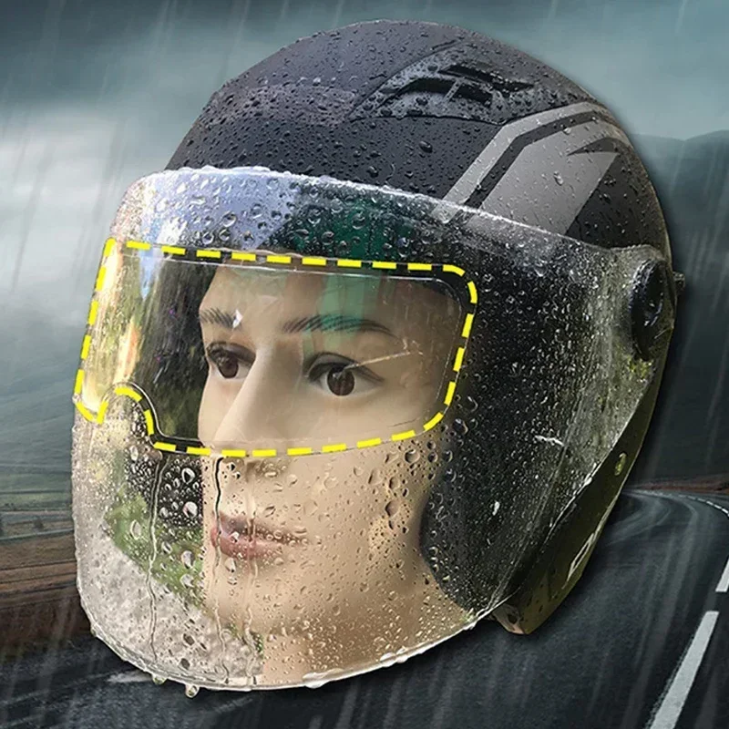 Universal Motorrad Helm Anti-fog-Film Helm Regendicht Objektiv Für Motorrad Visier Nebel Beständig Motor Racing Zubehör – Detail 2
