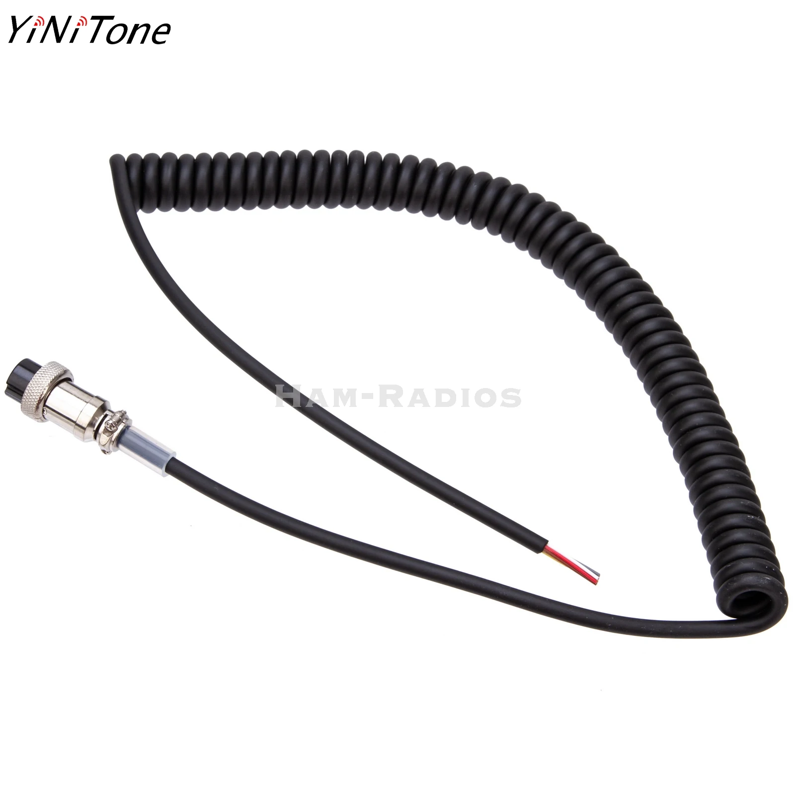 YiNiTone Replacement Microphone Cable Cord Wire For Alinco Radio EMS-57 EMS-53 DR635 DR620 DR435 mobiler radio speaker mic cable