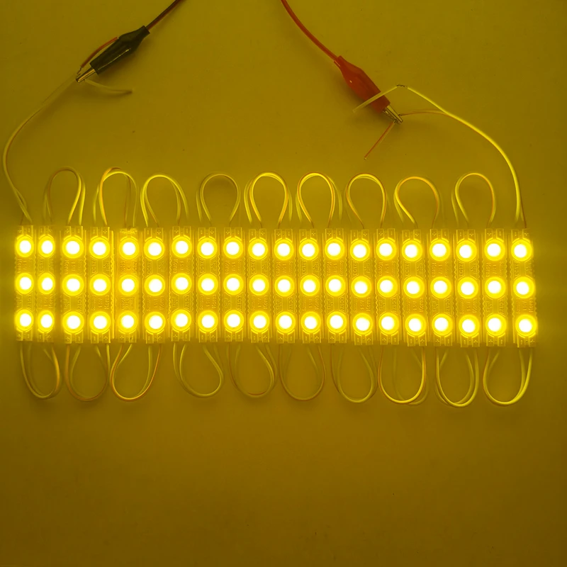 20개/몫 LED 스트립 모듈(렌즈 포함) 2835SMD DC12V LED 모듈 조명 광고 표지판, 채널용 슈퍼 브라이트 SMD LED 모듈