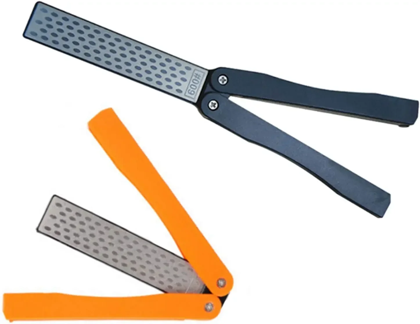 Knife Sharpener Diamond Sharpening Stone Double-Sided Portable Garden Tool Sharpener Folding Pocket Diamond Knife Sharpening Stone 400/600 Grit for Garden Outdoor